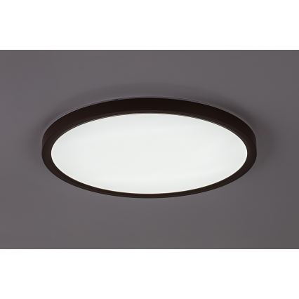 Rabalux - LED loftlampe til badeværelse LED/24W/230V 3000/4000/6000K Ø 40 cm IP44 brun