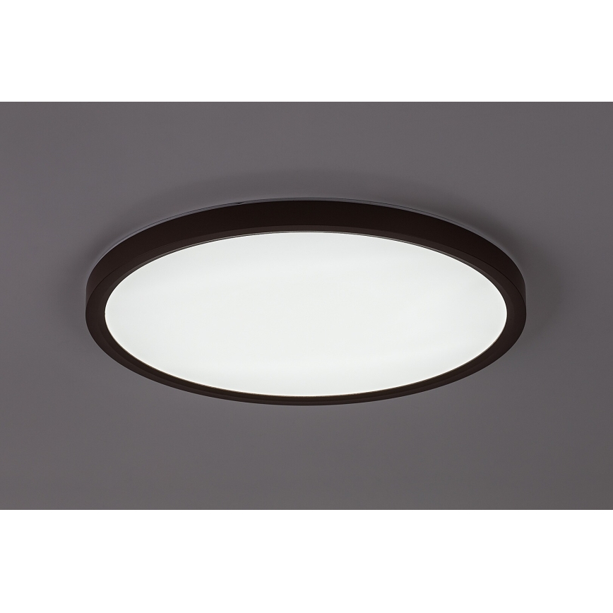Rabalux - LED loftlampe til badeværelse LED/24W/230V 3000/4000/6000K Ø 40 cm IP44 brun