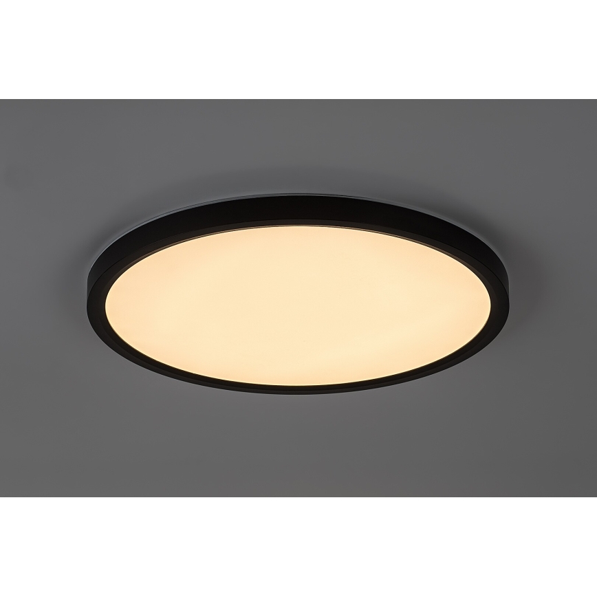 Rabalux - LED loftlampe til badeværelse LED/24W/230V 3000/4000/6000K Ø 40 cm IP44 sort