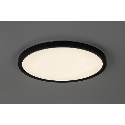 Rabalux - LED loftlampe til badeværelse LED/24W/230V 3000/4000/6000K Ø 40 cm IP44 sort