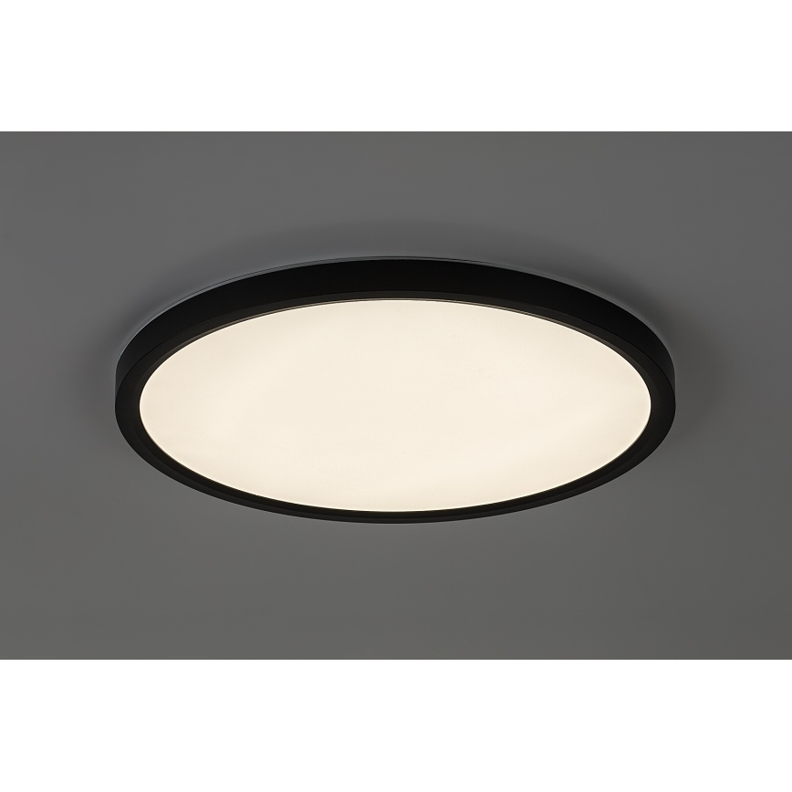 Rabalux - LED loftlampe til badeværelse LED/24W/230V 3000/4000/6000K Ø 40 cm IP44 sort
