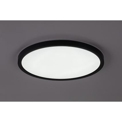 Rabalux - LED loftlampe til badeværelse LED/24W/230V 3000/4000/6000K Ø 40 cm IP44 sort