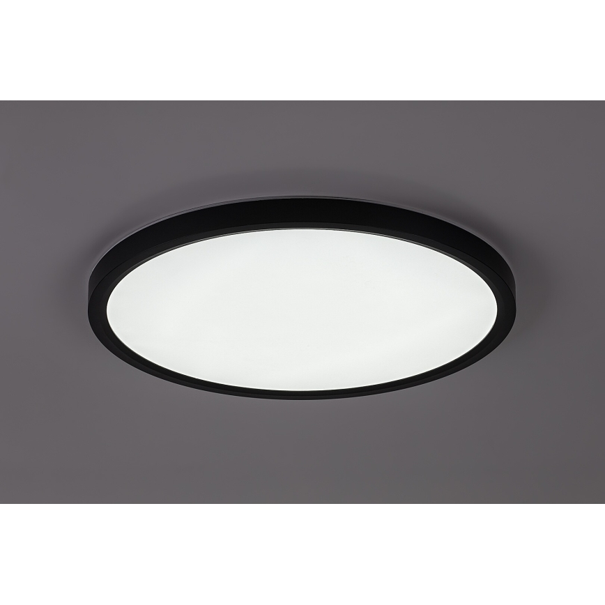 Rabalux - LED loftlampe til badeværelse LED/24W/230V 3000/4000/6000K Ø 40 cm IP44 sort