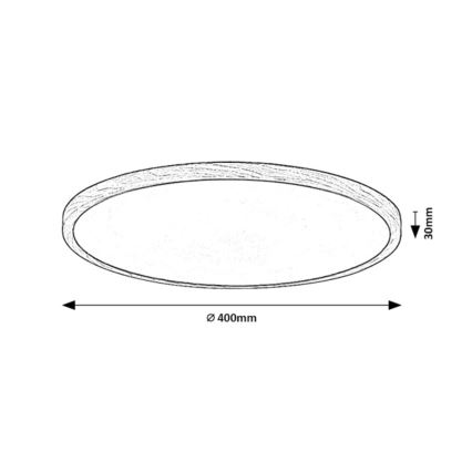 Rabalux - LED badeværelsesloftlampe LED/24W/230V 3000/4000/6000K diameter 40 cm IP44 beige