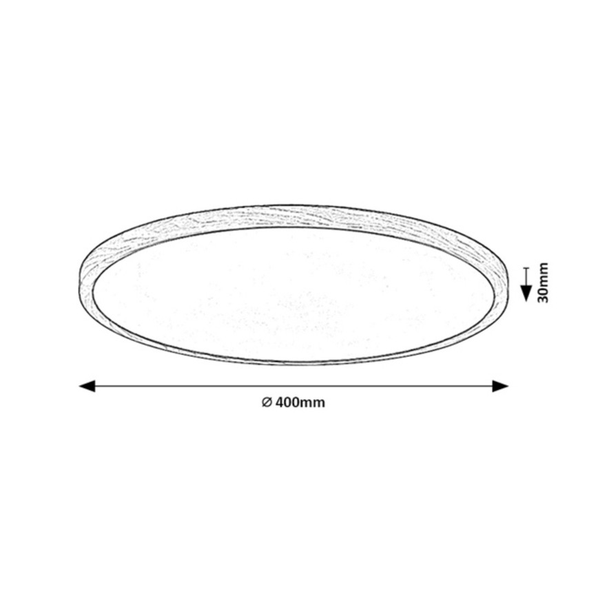 Rabalux - LED badeværelsesloftlampe LED/24W/230V 3000/4000/6000K diameter 40 cm IP44 beige