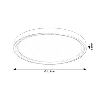 Rabalux - Dæmpbar LED loftlampe LED/31W/230V IP40 3000-6500K Ø 41,5 cm + fjernbetjening