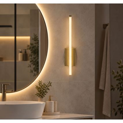 Rabalux - LED væglampe til badeværelse LED/10W/230V 4000K IP44 guld