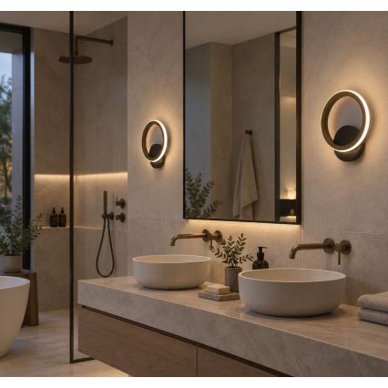 Rabalux - LED badeværelses væglampe LED/8W/230V IP44 guldfarvet