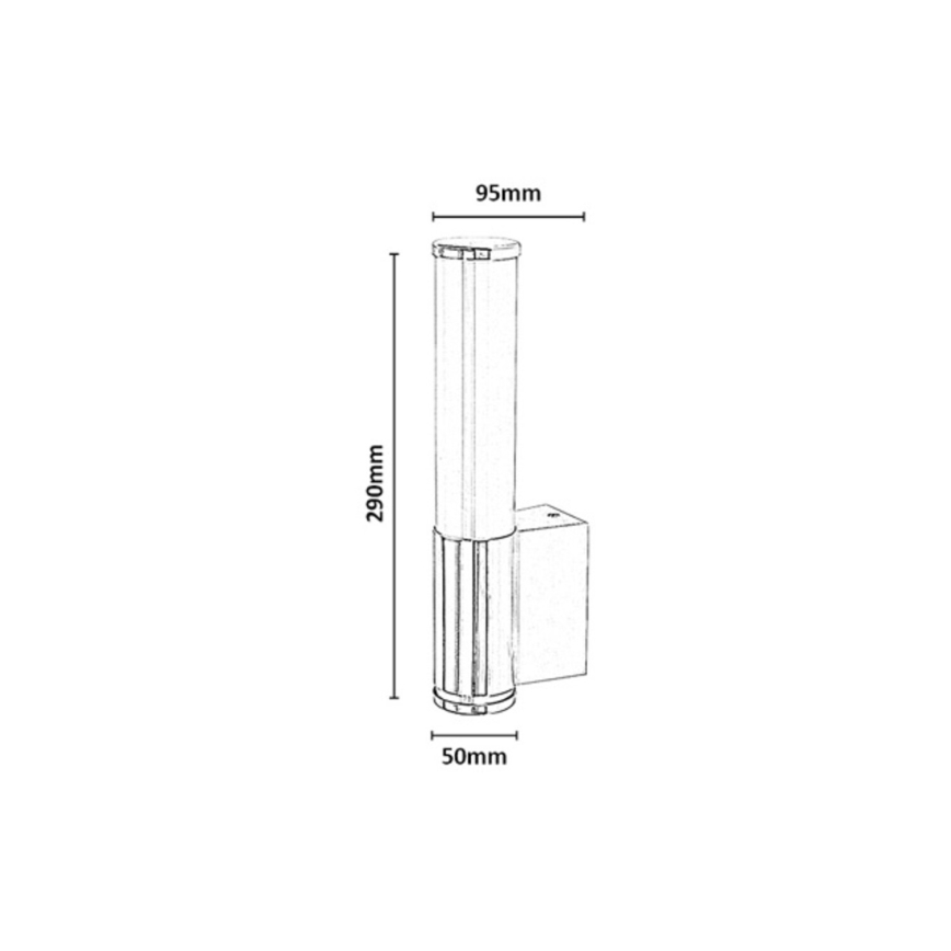 Rabalux - LED badeværelses væglampe LED/6W/230V IP44 blank krom