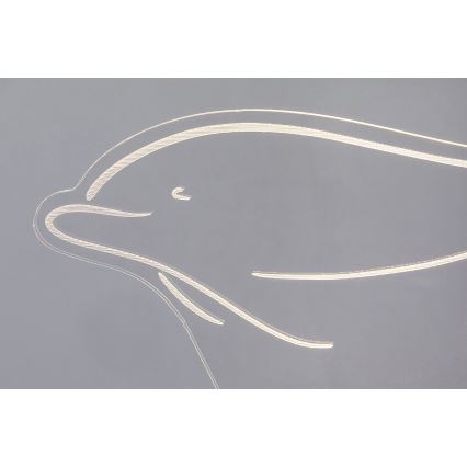 Rabalux - LED bordlampe til børn LED/2W/5V 3000K dolphin bøg