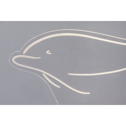Rabalux - LED Børnebordslampe LED/2W/5V 3000K delfin bøg
