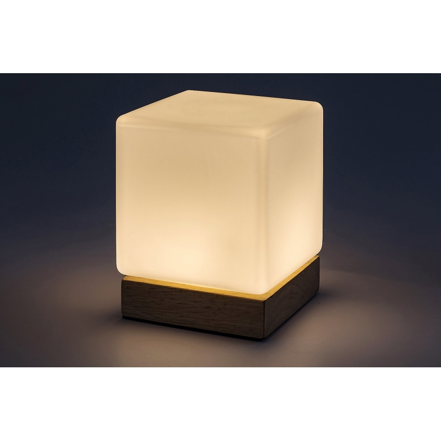 Rabalux - LED bordlampe dæmpbar LED/1,2W/5V 3000K bøg