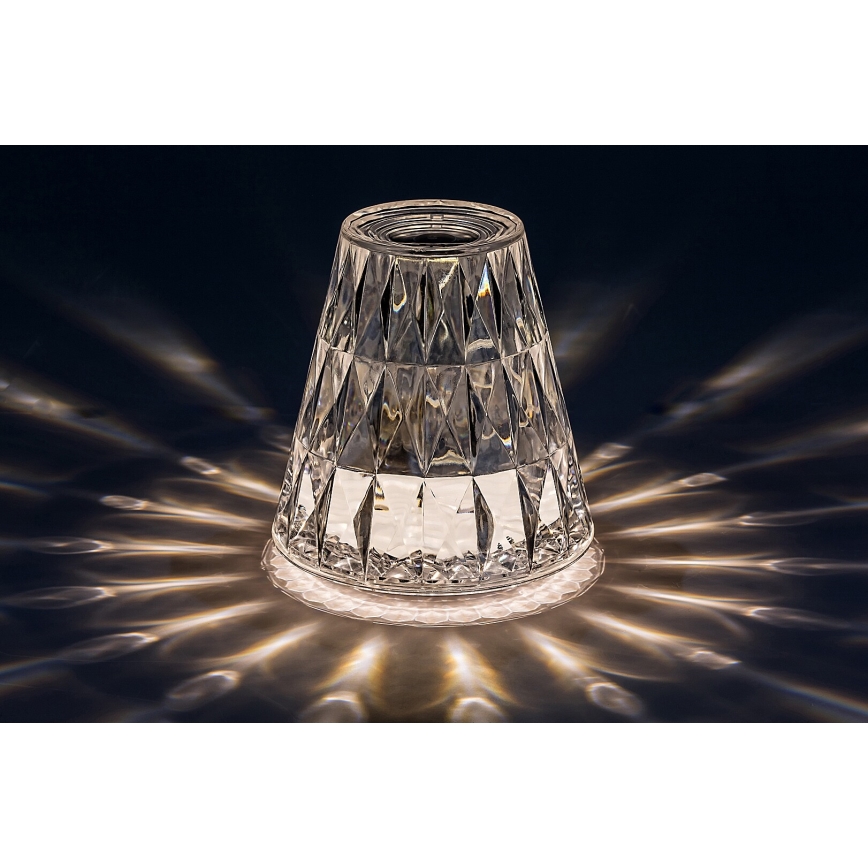 Rabalux - LED bordlampe m. RGB-farver dæmpbar og genopladelig LED/2W/5V 3000K