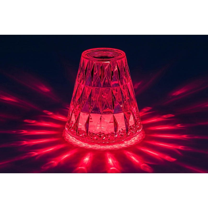 Rabalux - LED bordlampe m. RGB-farver dæmpbar og genopladelig LED/2W/5V 3000K