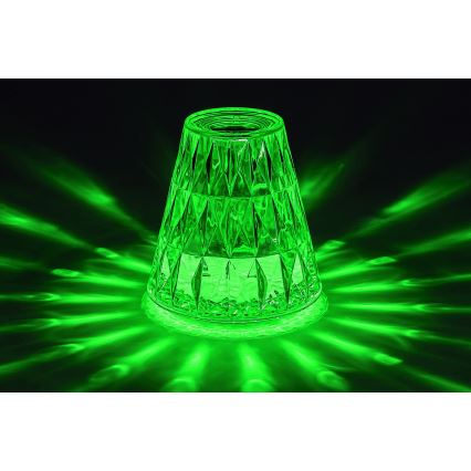 Rabalux - LED bordlampe m. RGB-farver dæmpbar og genopladelig LED/2W/5V 3000K