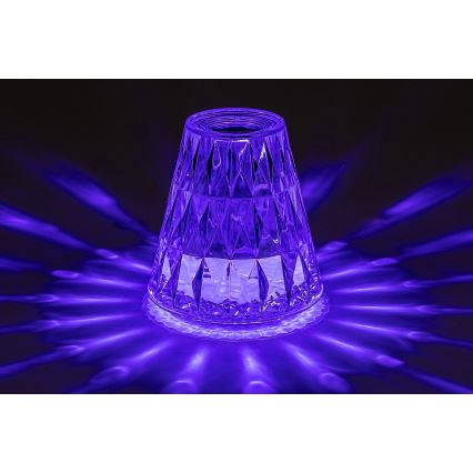 Rabalux - LED bordlampe m. RGB-farver dæmpbar og genopladelig LED/2W/5V 3000K