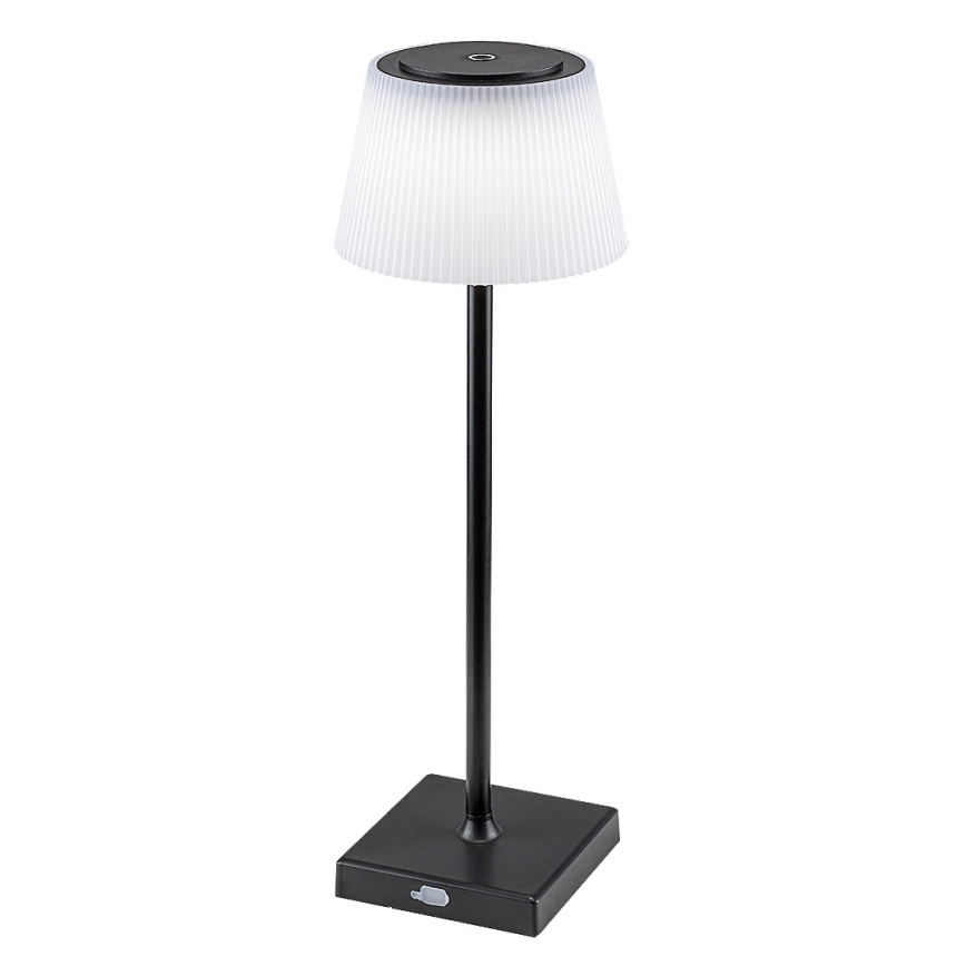 Rabalux - LED bordlampe dæmpbar og genopladelig LED/4W/3,7V 1800 mAh 3000-5000K IP44 sort