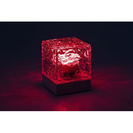 Rabalux - LED bordlampe m. RGB-farver dæmpbar og genopladelig LED/1W/5V + fjernbetjening