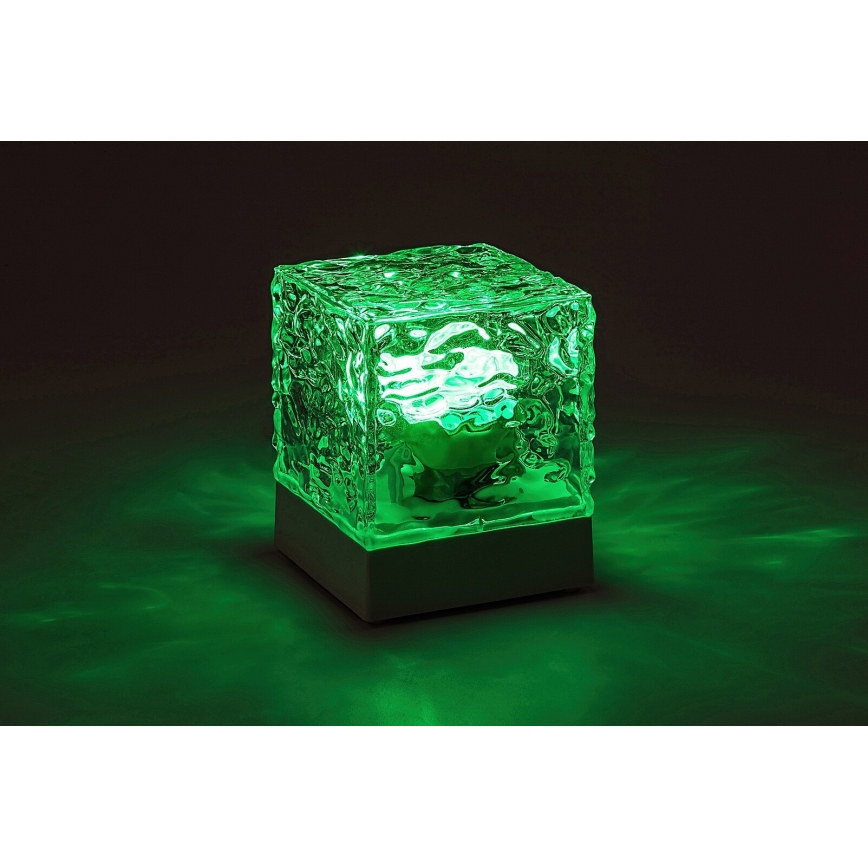 Rabalux - LED bordlampe m. RGB-farver dæmpbar og genopladelig LED/1W/5V + fjernbetjening