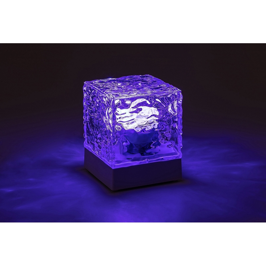 Rabalux - LED bordlampe m. RGB-farver dæmpbar og genopladelig LED/1W/5V + fjernbetjening