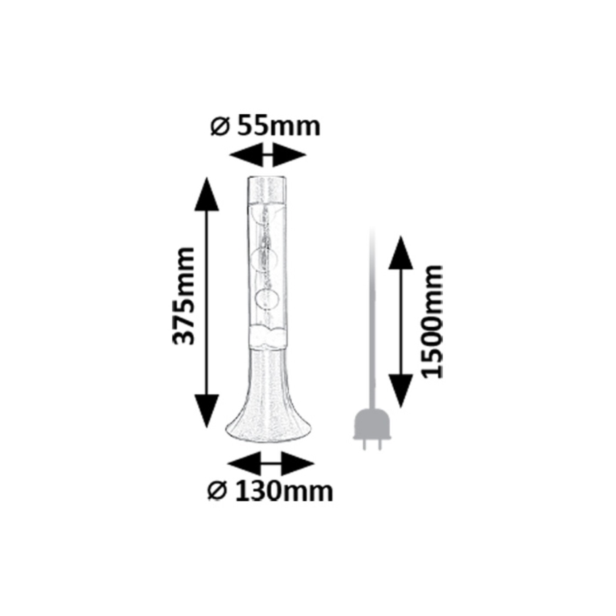 Rabalux - LED Lavalampe LED/25W/230V