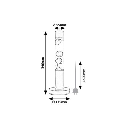 Rabalux - LED Lavalampe LED/25W/230V