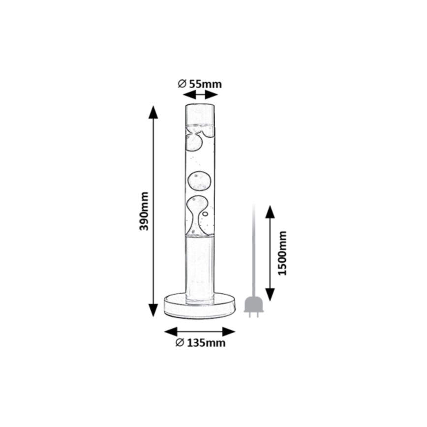Rabalux - LED Lavalampe LED/25W/230V