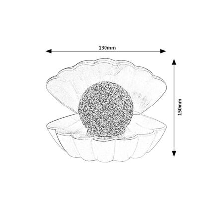 Rabalux - LED RGB dekorationslampe LED/0,8W/3xAAA