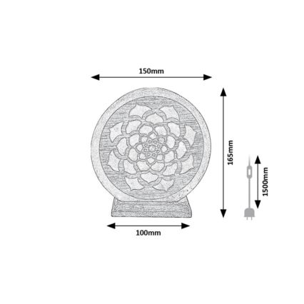 Rabalux - Saltlampe 1xE14/15W/230V