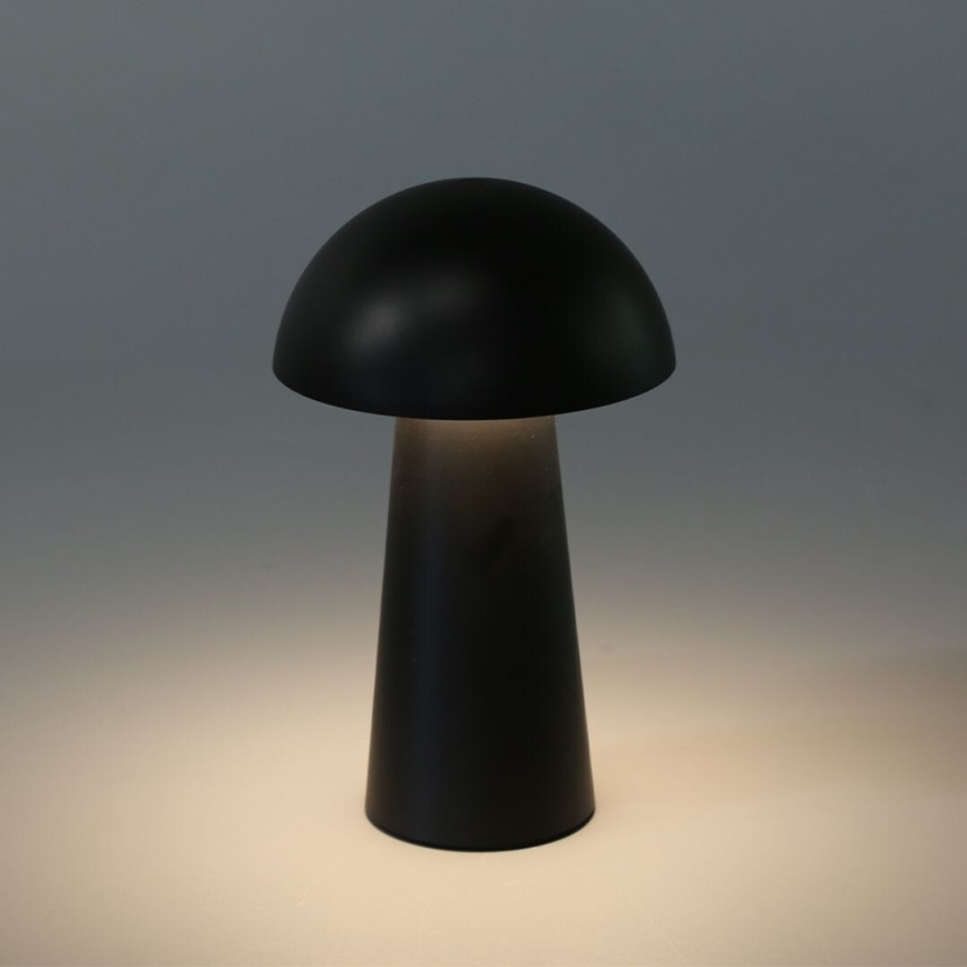Rabalux - LED dæmpbar berøringsbetjent genopladelig udendørslampe LED/1,5W/5V IP44 1200 mAh USB sort