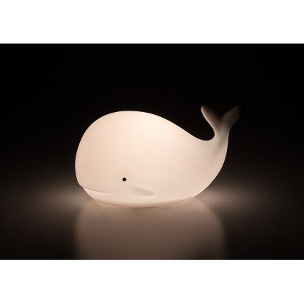 Rabalux - LED RGB berøringsbetjent natlampe LED/0,05W/1xCR2032 hval