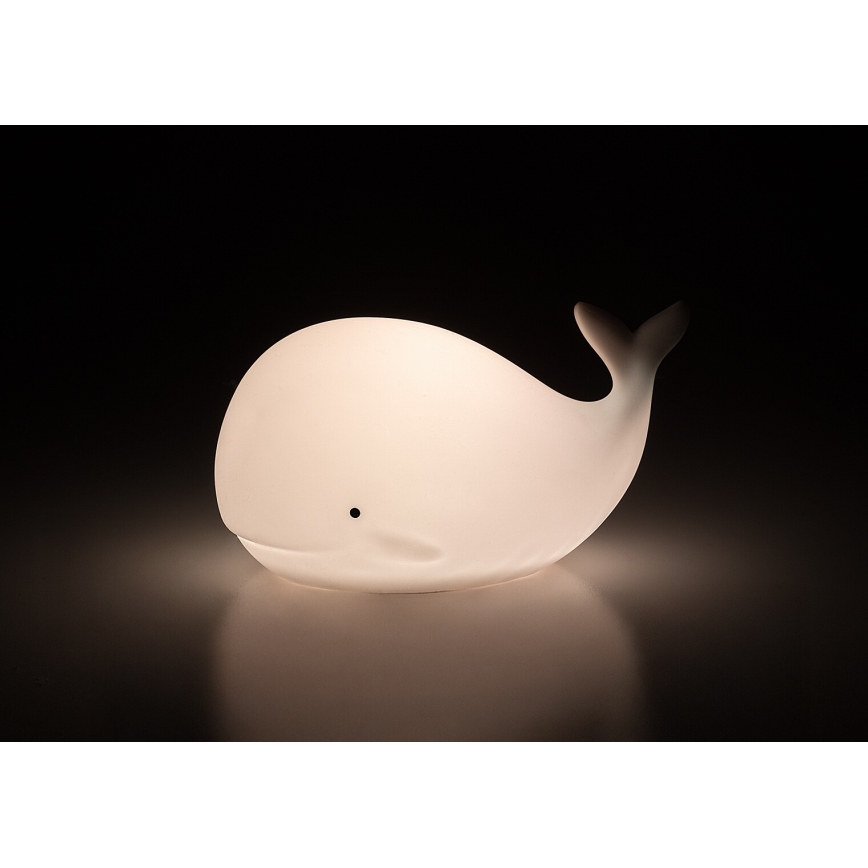 Rabalux - LED RGB berøringsbetjent natlampe LED/0,05W/1xCR2032 hval
