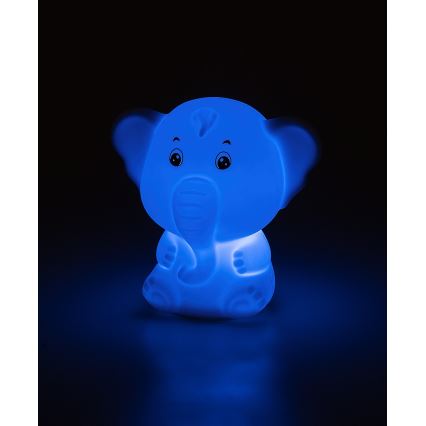 Rabalux - RGB LED berøringsbetjent natlampe LED/0,05W/1xCR2032 elefant