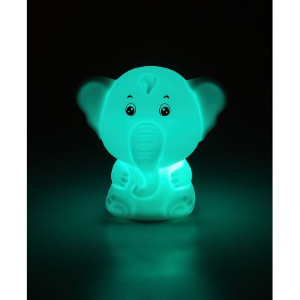Rabalux - RGB LED berøringsbetjent natlampe LED/0,05W/1xCR2032 elefant