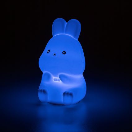 Rabalux - LED RGB berøringsbetjent natlampe LED/0,05W/1xCR2032 kanin