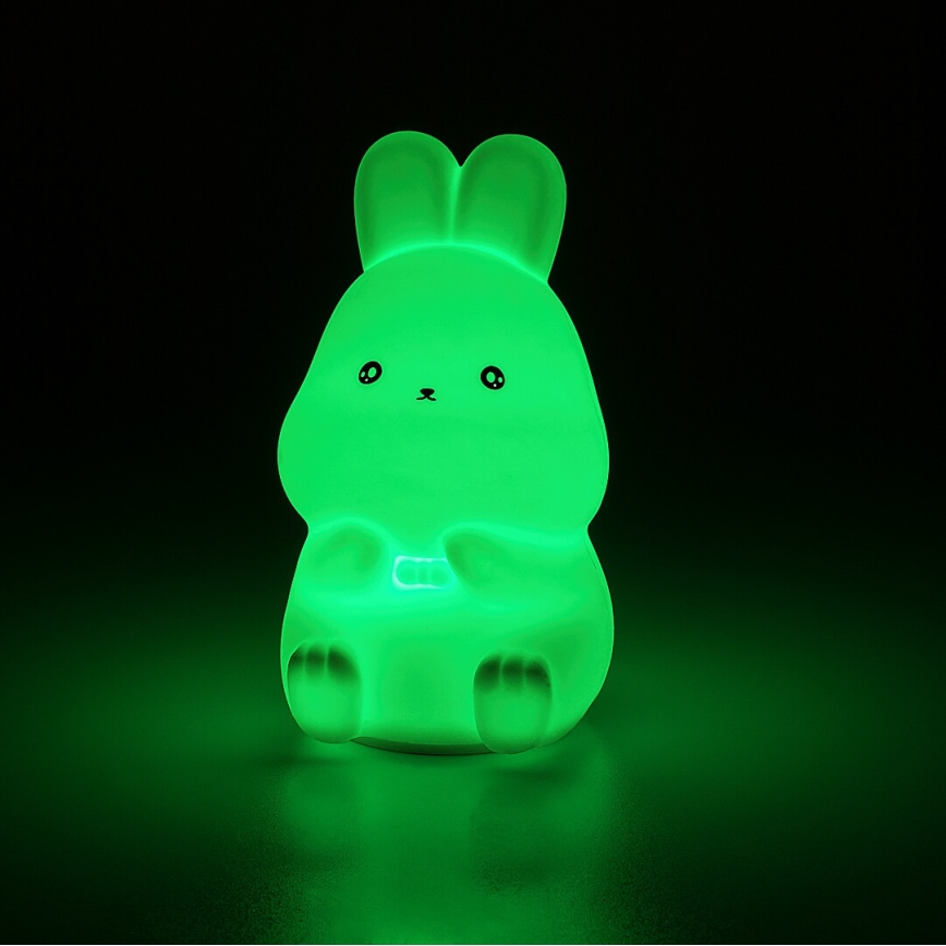 Rabalux - LED RGB berøringsbetjent natlampe LED/0,05W/1xCR2032 kanin