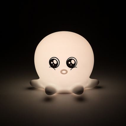Rabalux - LED RGB berøringsbetjent natlampe LED/0,05W/1xCR2032 blæksprutte