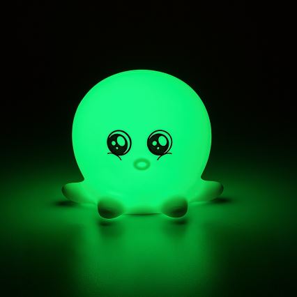 Rabalux - LED RGB berøringsbetjent natlampe LED/0,05W/1xCR2032 blæksprutte