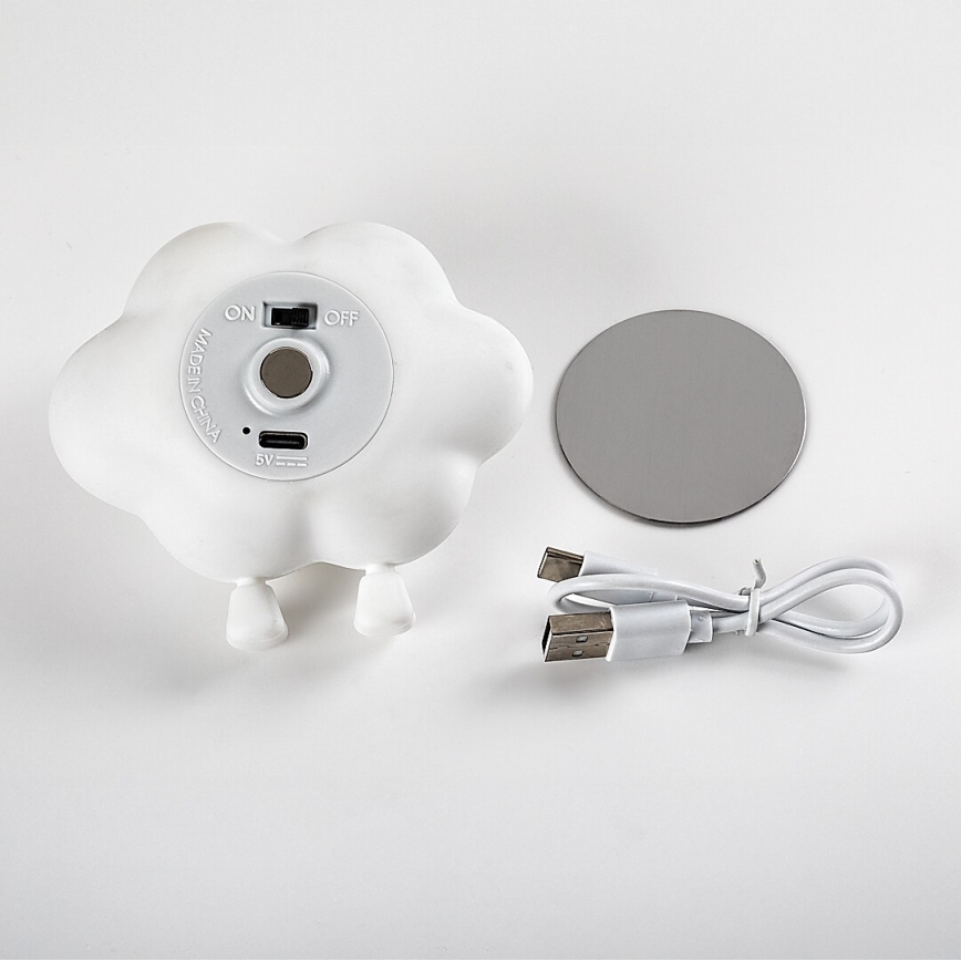 Rabalux - LED Dæmpbar opladelig berøringsbetjent natlampe til børn LED/2,7W/5V 200 mAh sky