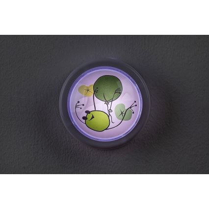 Rabalux - LED natlampe til børn LED/0,3W/2xAA 6000K