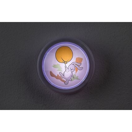 Rabalux - LED natlampe til børn LED/0,3W/2xAA 6000K