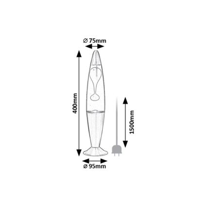 Rabalux - LED Lavalampe LED/25W/230V