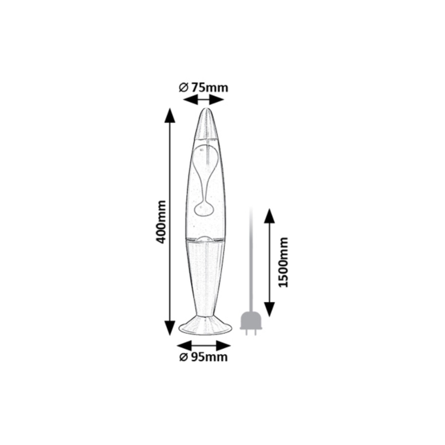 Rabalux - LED Lavalampe LED/25W/230V
