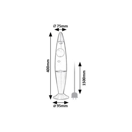 Rabalux - LED Lavalampe LED/25W/230V