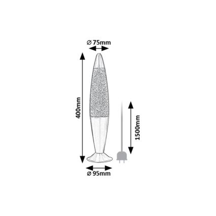 Rabalux - LED Lavalampe LED/25W/230V
