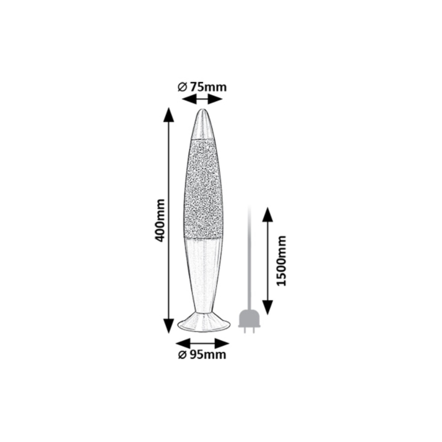 Rabalux - LED Lavalampe LED/25W/230V