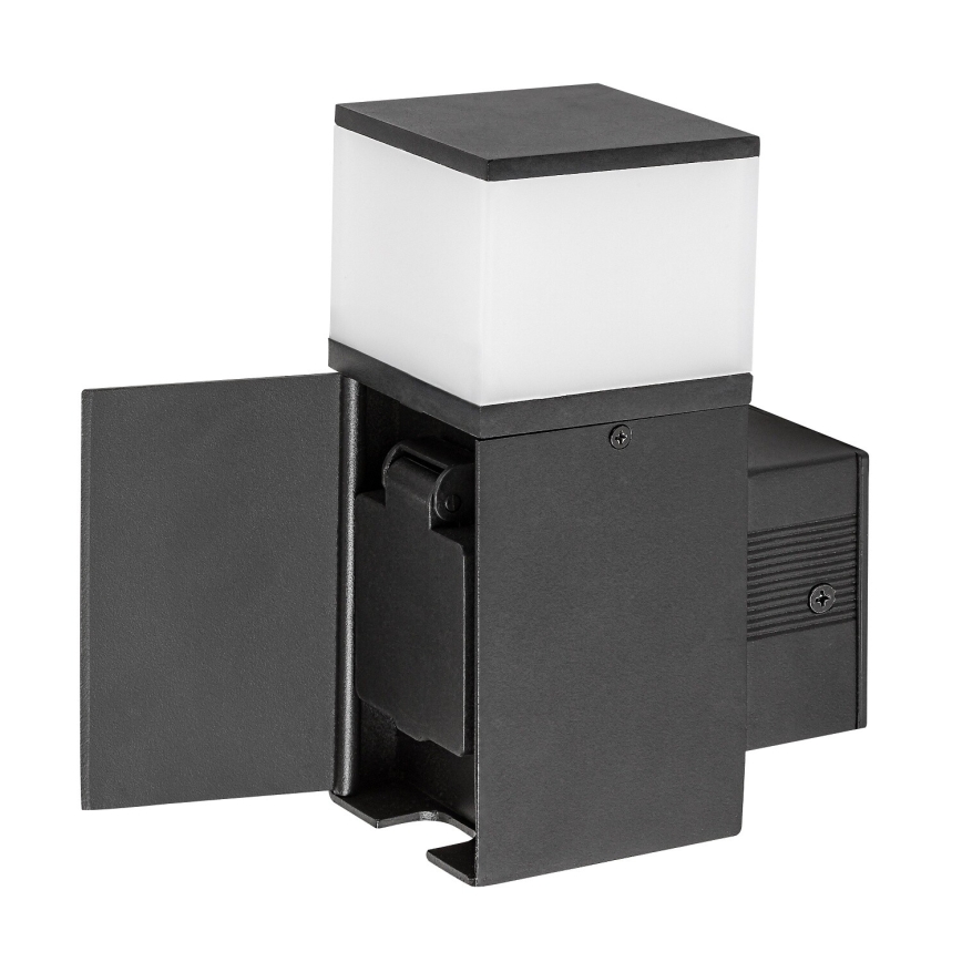 Rabalux - LED udendørs væglampe med stikkontakt LED/10W/230V IP44