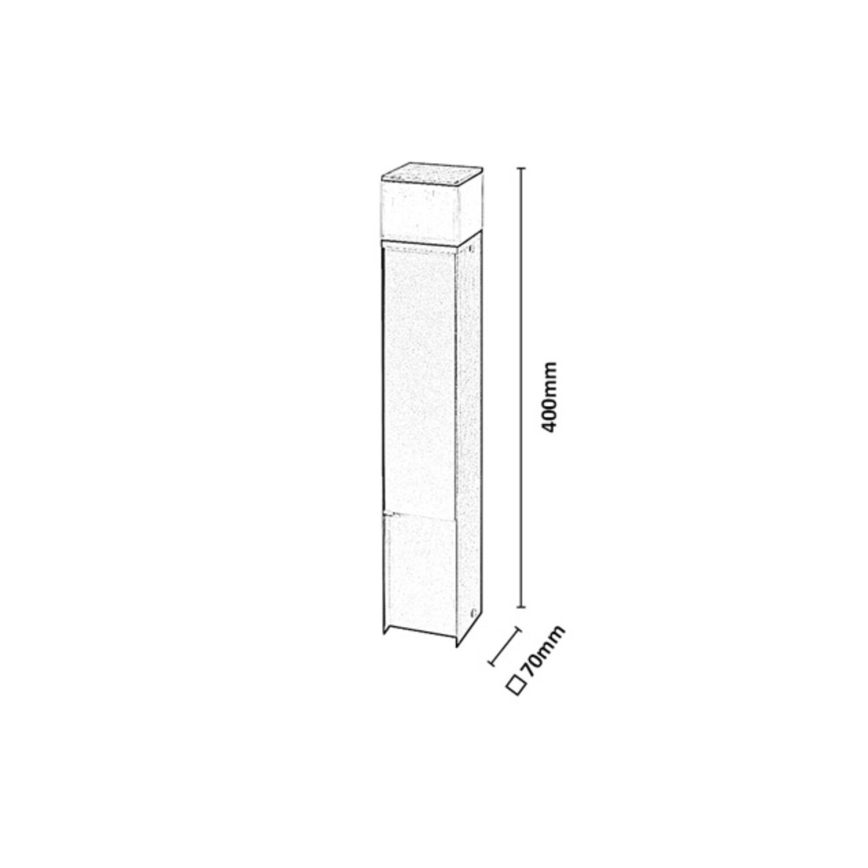 Rabalux - LED udendørs lampe med 2 stikkontakter LED/10W/230V IP44
