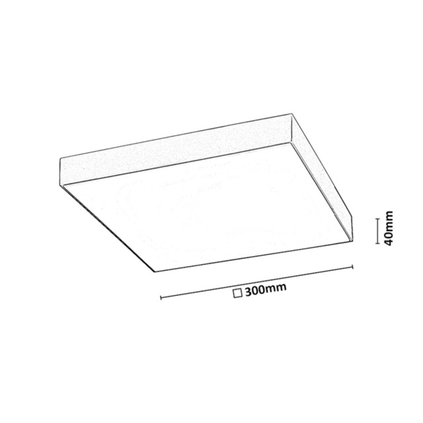 Rabalux - LED badeværelsesloftlampe LED/24W/230V 2800/4000/6000K IP44
