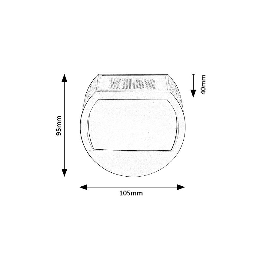 Rabalux - LED solcellelampe med sensor LED/0,5W/1,2V IP44